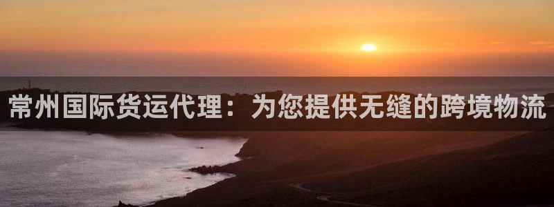 尊龙l1500：常州国际货运代理：为您提供无缝的跨境物流