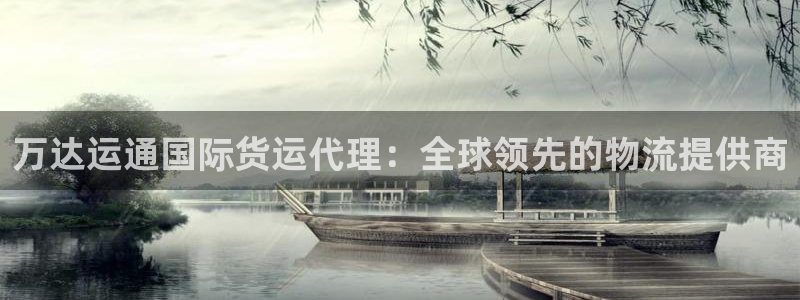 尊龙 下载：万达运通国际货运代理：全球领先的物流提供商
