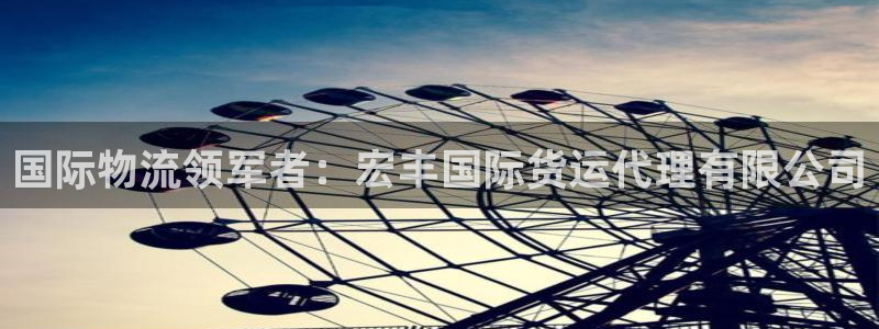 尊龙,人生就是博!登录国际：国际物流领军者：宏丰国际货运