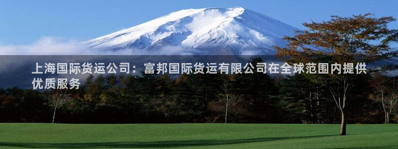 尊龙400：上海国际货运公司：富邦国际货运有限公司在全球
