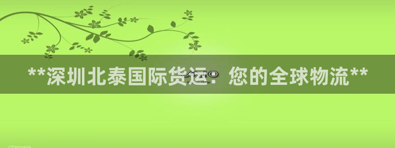 尊龙人生就是博首页入口：**深圳北泰国际货运：您的全球物