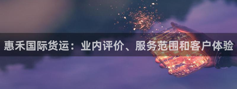 尊龙ag旗舰厅官网官方入口：惠禾国际货运：业内评价、服务