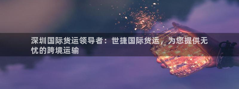 尊龙人生就是博首页：深圳国际货运领导者：世捷国际货运，为