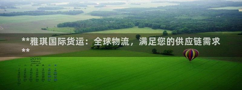 尊龙凯时人生就是搏首页：**雅琪国际货运：全球物流，满足